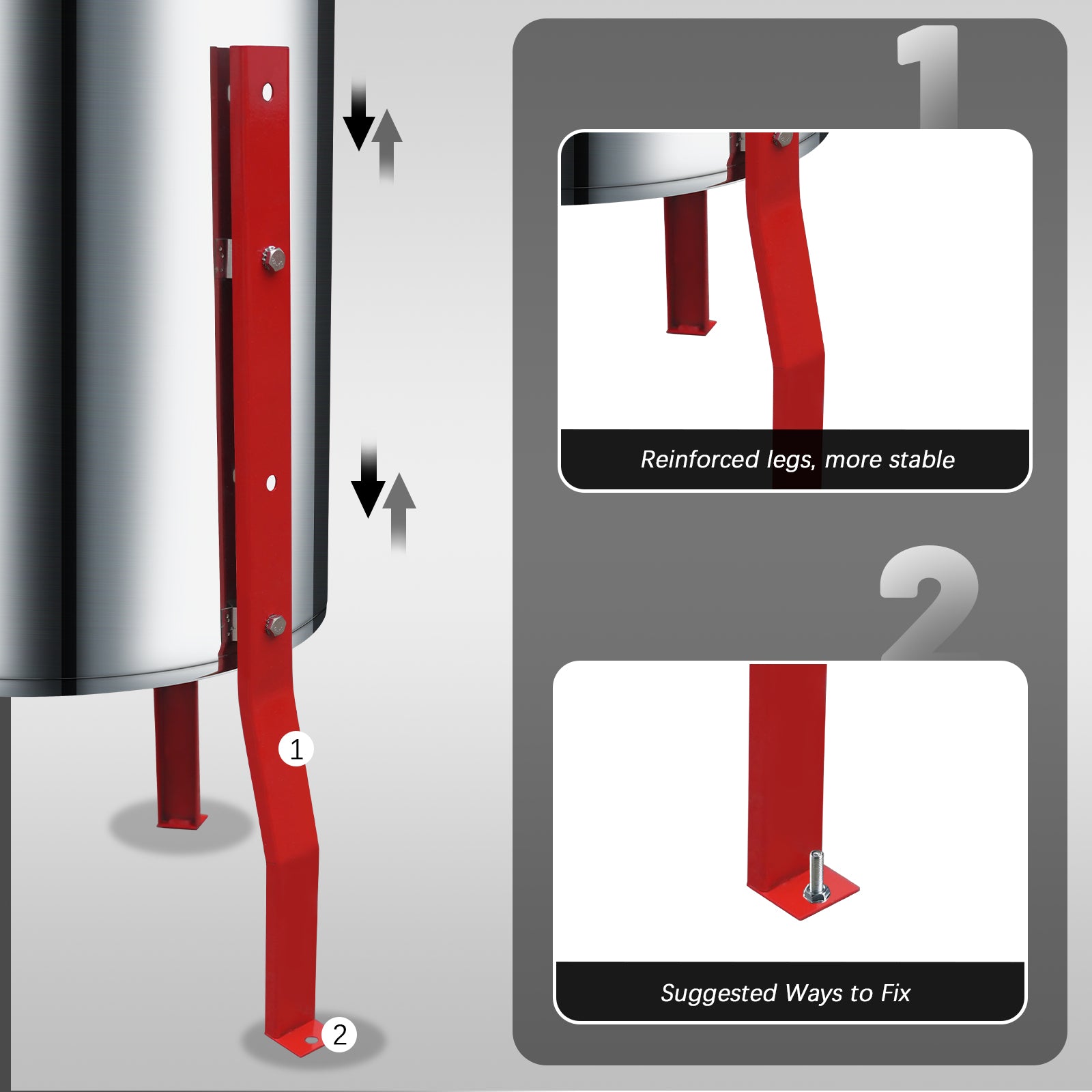 BeeTech Professional 4/12 Frames Electric Honey Extractor with Protective Cover, Fast Harvesting Honey Extractor Equipment for Beekeepers and Backyard