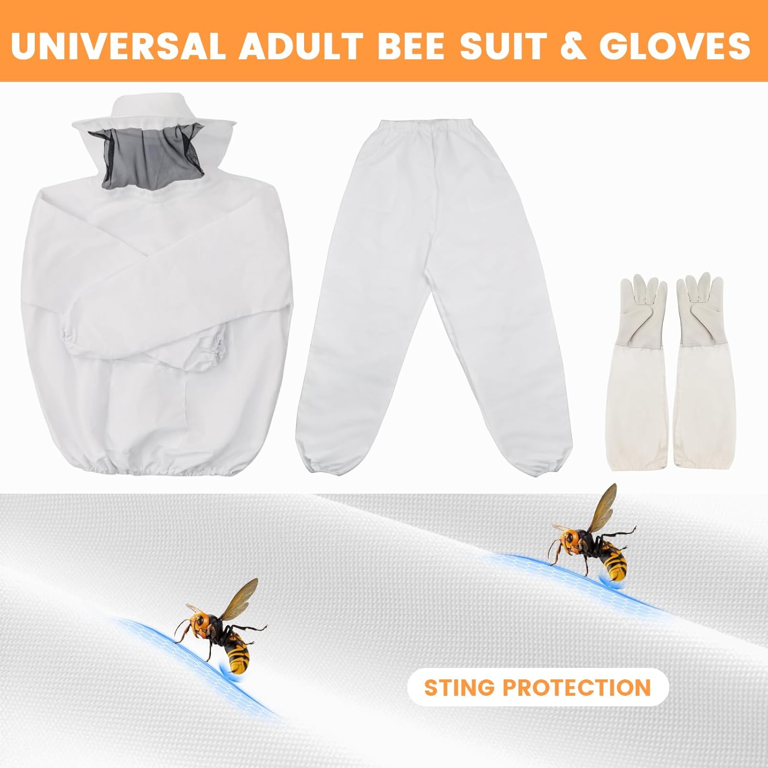 Newest 10 Frame Beehive Starter Kit Hand Painted Includes Beekeeping Supplies Tools and Sting Proof Bee Suit