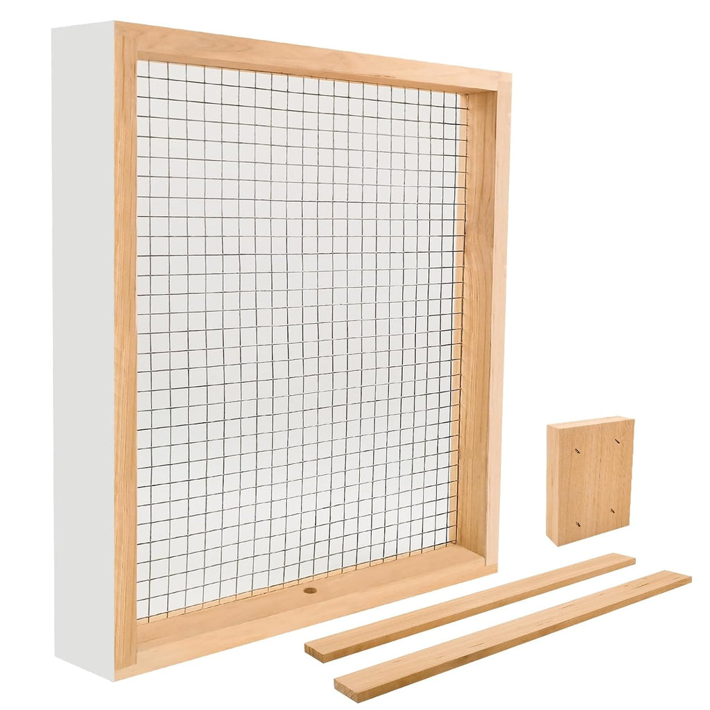 BeeTech 10 Frame Langstroth Candy Board, Hand-Painted Fully Assembled Bee Feeder, Winter Food Supply Accessory for Backyard Beekeepers