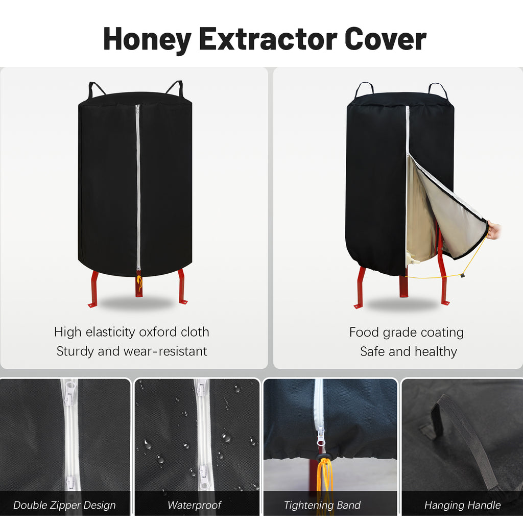 New Liked 4/12 Frames Electric Honey Extractor Equipment with Protective Cover, 2nd Gen Intelligent Control Device Designed for Business and Farms