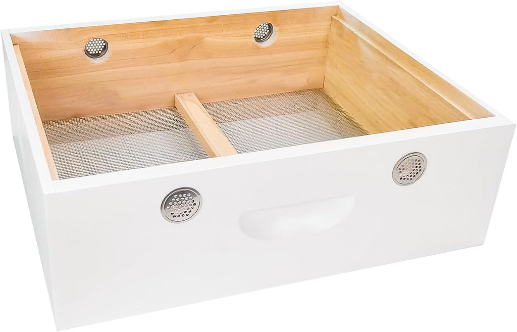 BeeTech 10 Frame Langstroth Bee Hive Quilt Box, Hand-Painted Assembled Winter Hive Box for Bee Heat Preservation & Cold Protection